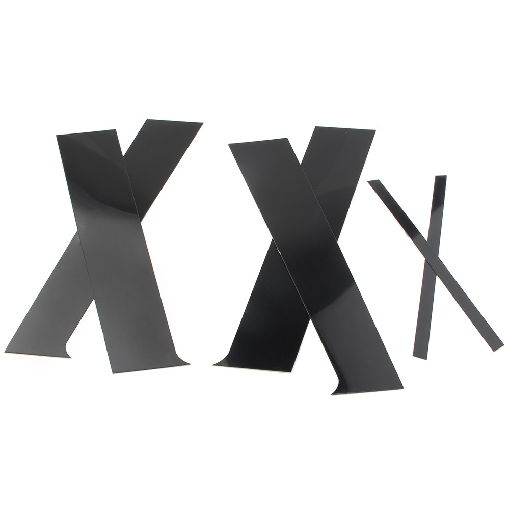 6pcs Black Pillar Posts Door Trim For Mitsubishi Lancer Sedan 2008-2017 2016