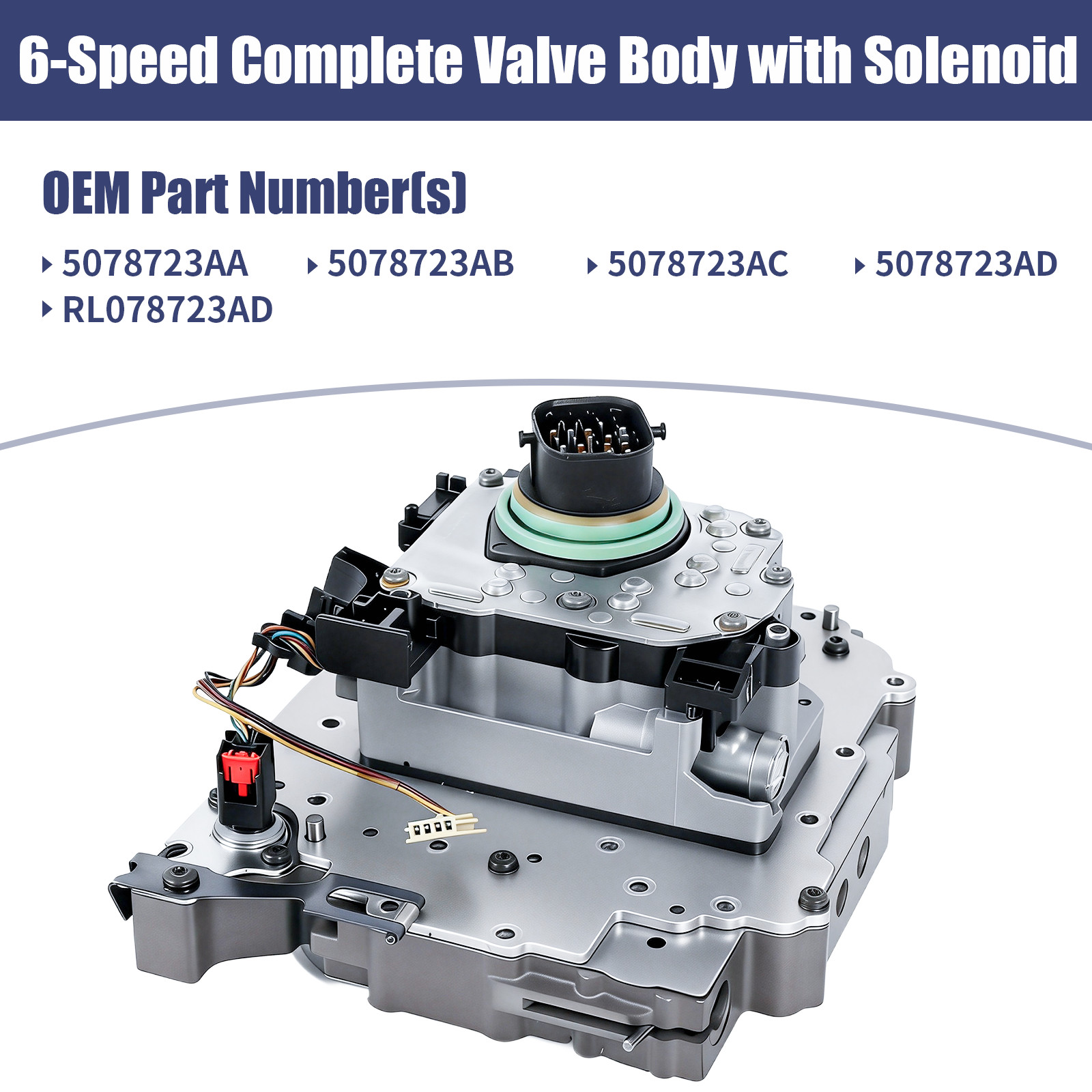 62TE 6 Speed Transmission Valve Body w/ Solenoid Pack 2-year Warranty for RAM