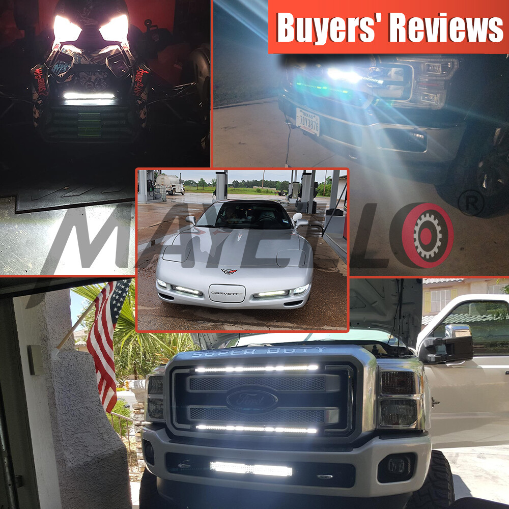 22 inch Slim Led Light Bar Spot Flood Combo Offroad UTV ATV Boat Truck DRL 20″