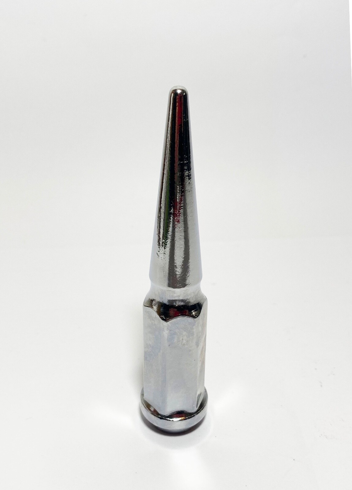 FIT RAM 2500 3500 8LUG 4.5″ SPIKE LUG NUT 14×1.5 CONICAL SEAT CHROME 32PC+KEY