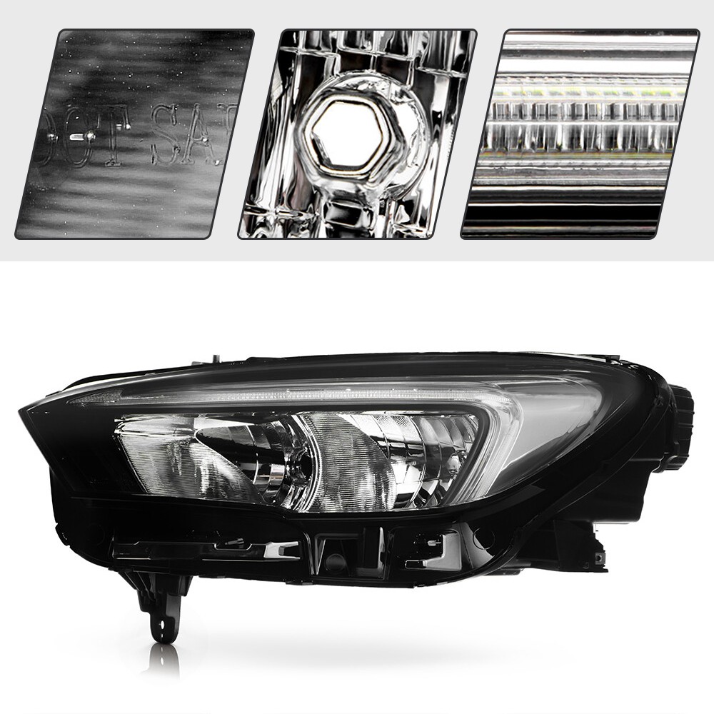 Halogen Headlight For 2020-2023 Buick Encore GX w/LED DRL w/Bulb Left+Right Pair