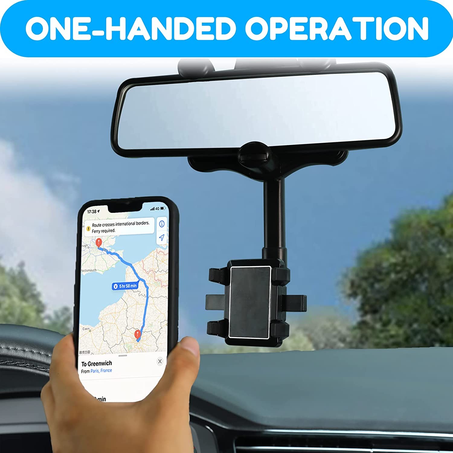 360° Rotatable Phone Mount Holder Car Accessories Universal For Cell Phone GPS