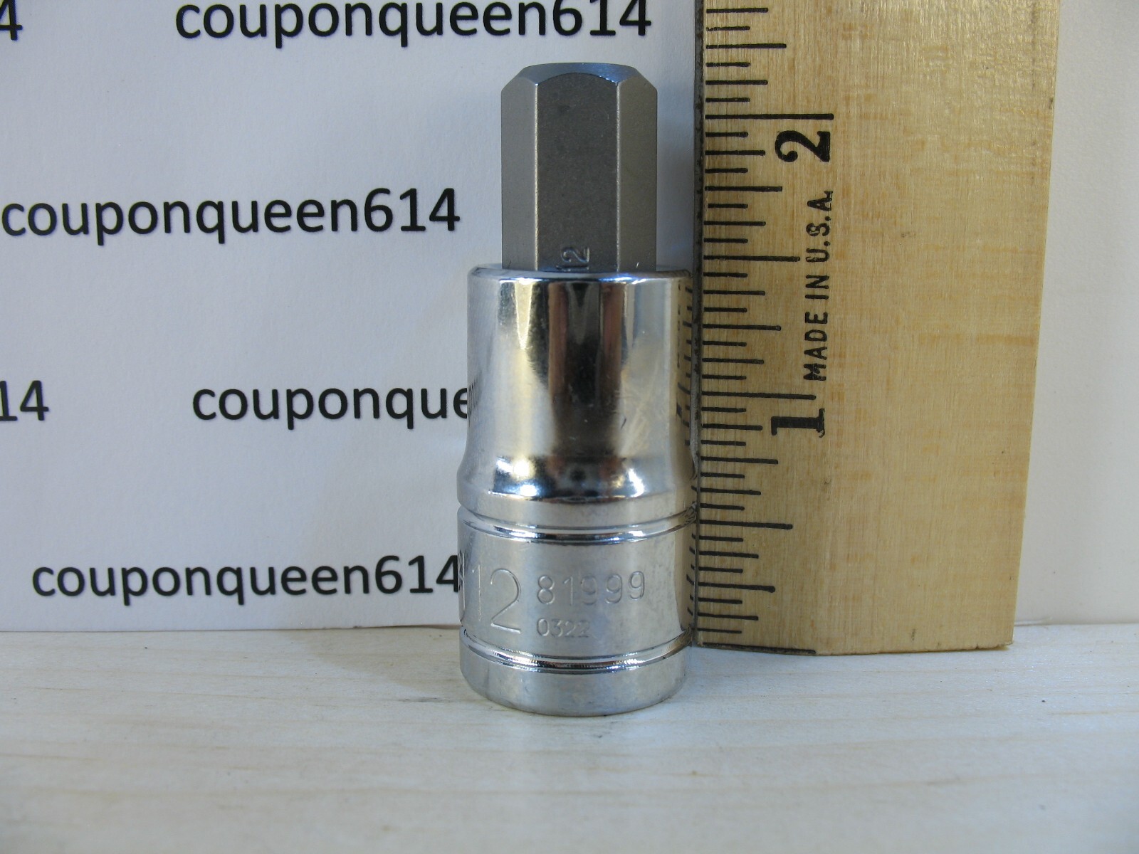 KOBALT 81999-0322, 1/2″ Drive Hex Bit Socket H12mm – Brand New