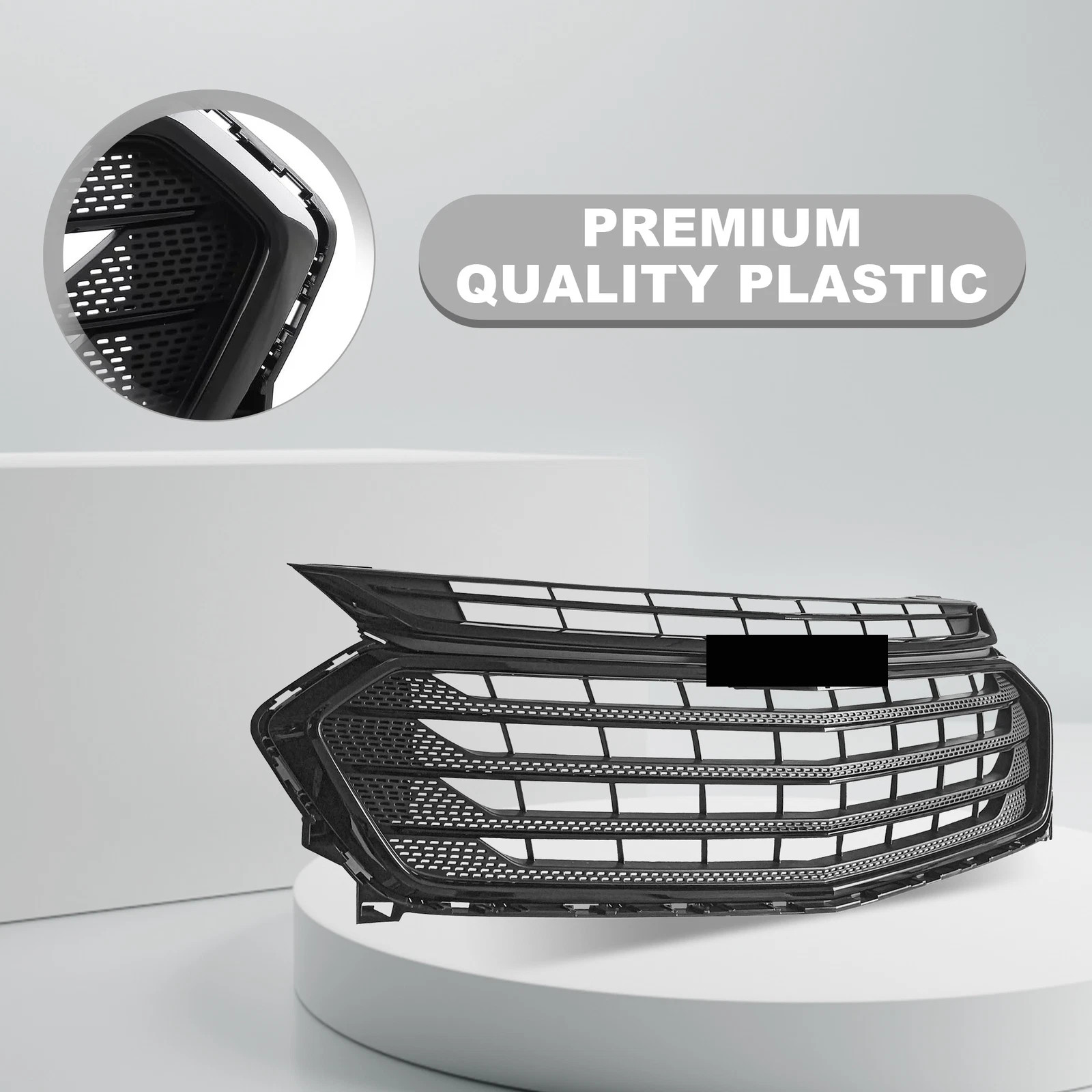 Front Bumper Upper Grille Glossy Black 84297944 For 2018-2021 Chevrolet Traverse