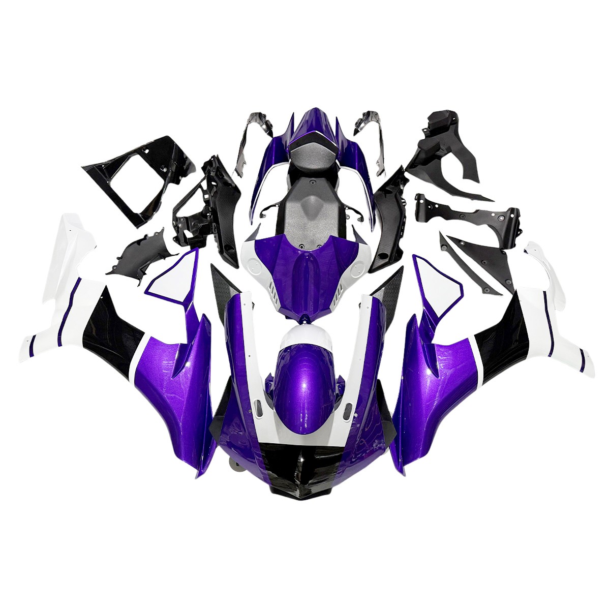 Bodywork Fairing Kit for Yamaha YZF R1 2015-2019 Fairings ABS Purple White Black