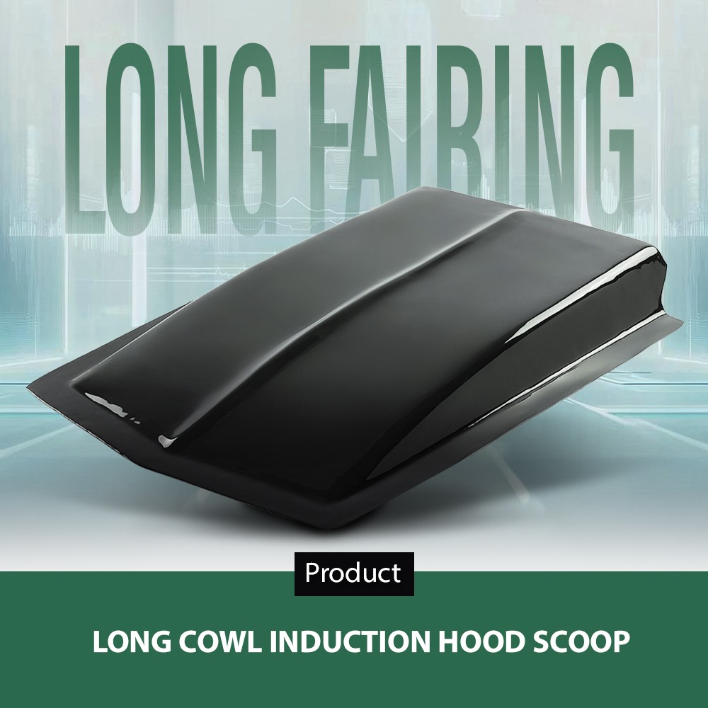 Universal ABS Plastic Cowl Induction Hood Scoop – 38″ L x 4 ½” H x 27″ W