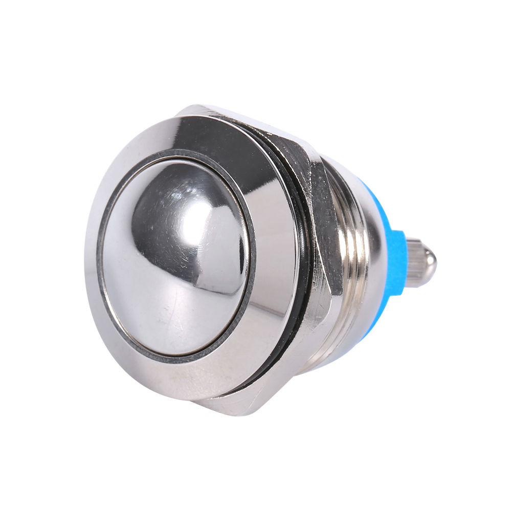 2PCS Metal Circle Push Button Momentary Horn Switch Car Boat DC12V Waterproof