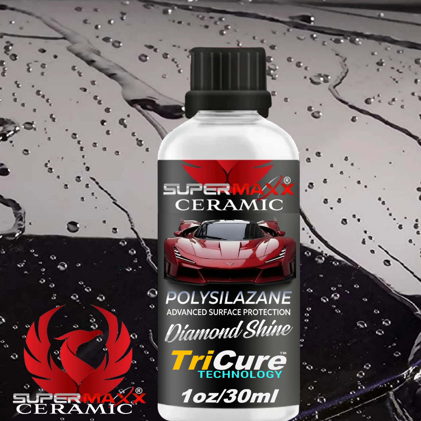 SUPERMAXX POLYSILAZANE CERAMIC CAR COATING ‘5 YEAR’ SCRATCH RESISTANT PROTECTION
