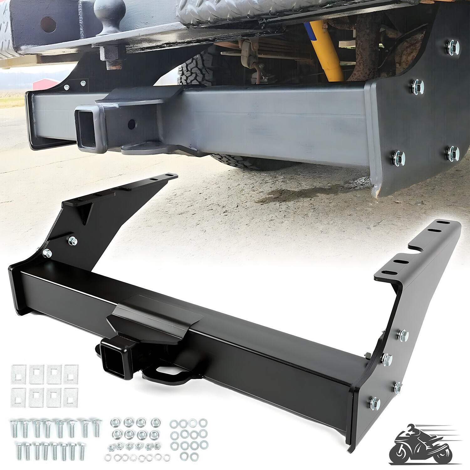 Class 5 Trailer Hitch Rear Tow Receiver For F-250 F-350 F-450 Super Duty 99-16