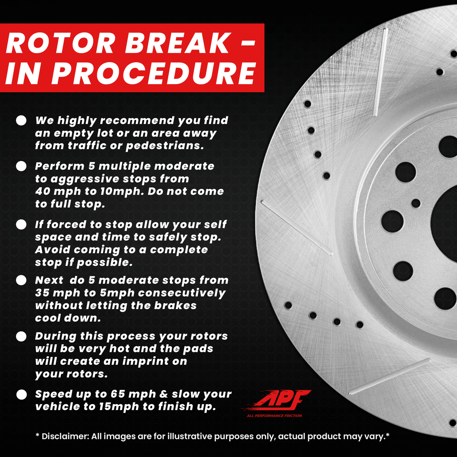 For GMC Acadia 2007-2016 – Front Drilled and Slotted Rotors