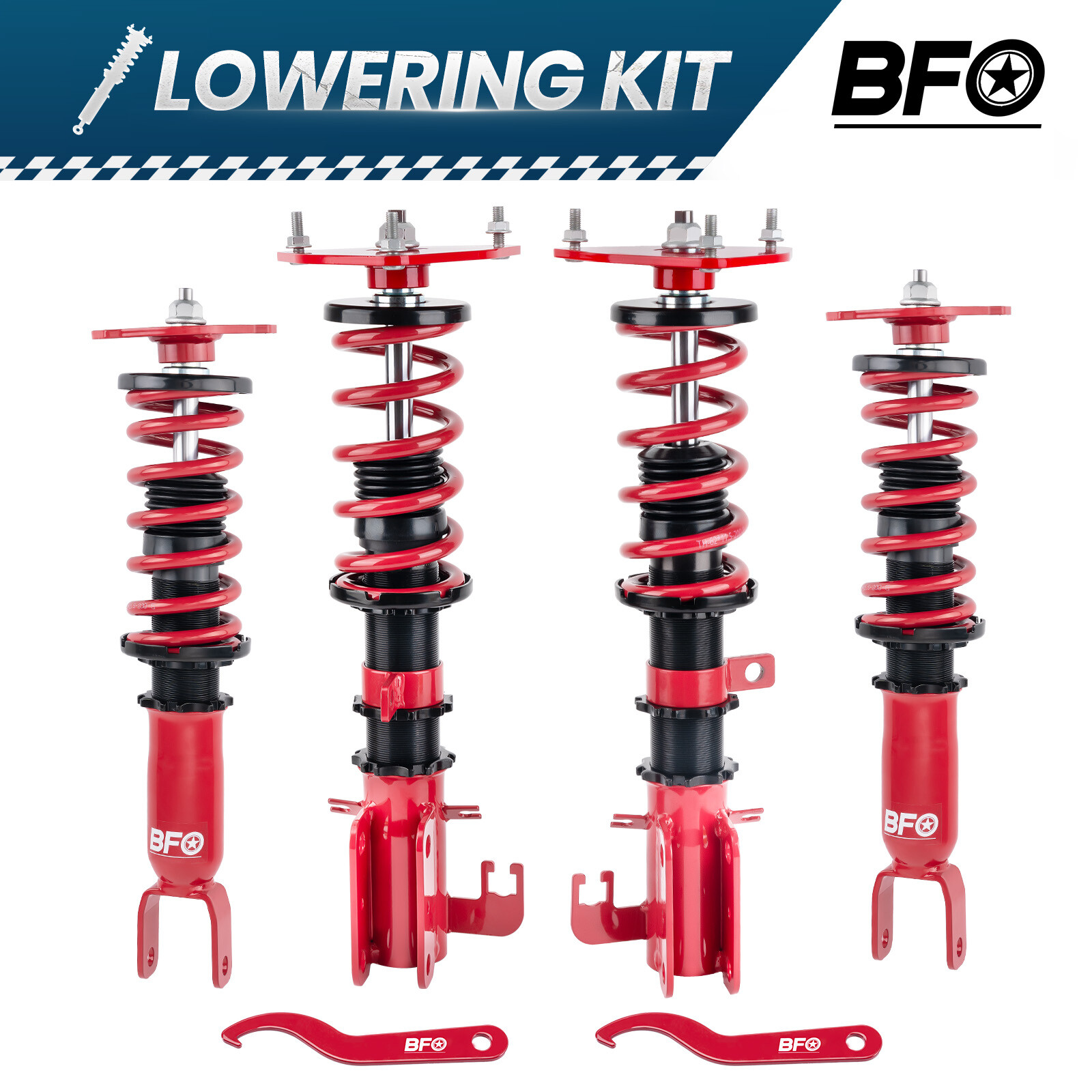 24 Way Damper Adjustable Coilover Kit Fit Honda Civic 2001 2002 2003 2004 2005