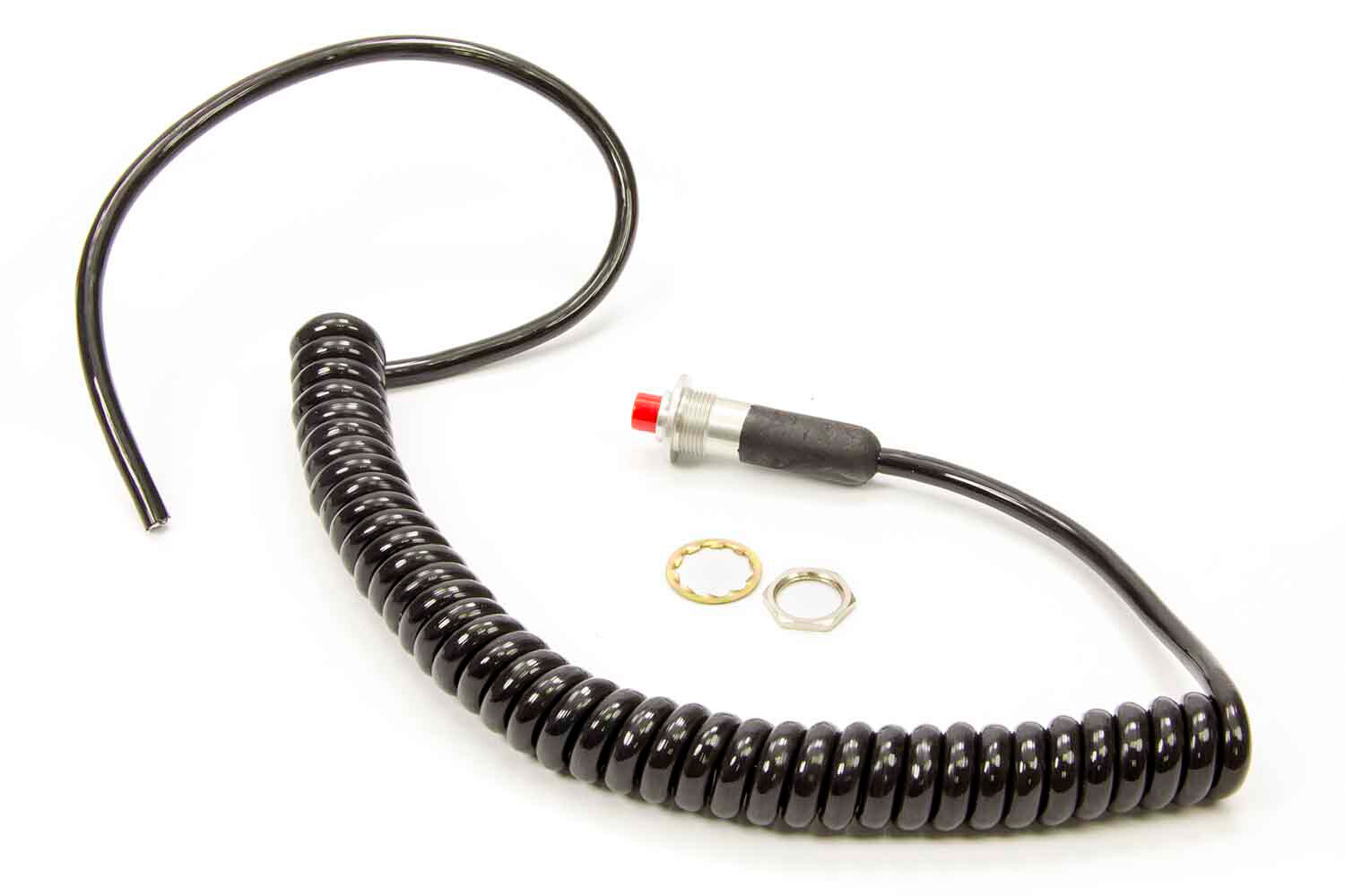 TCI 388400 Switch, Push Button, Momentary, Trans-Brake, 10 Amps, Spiral cord