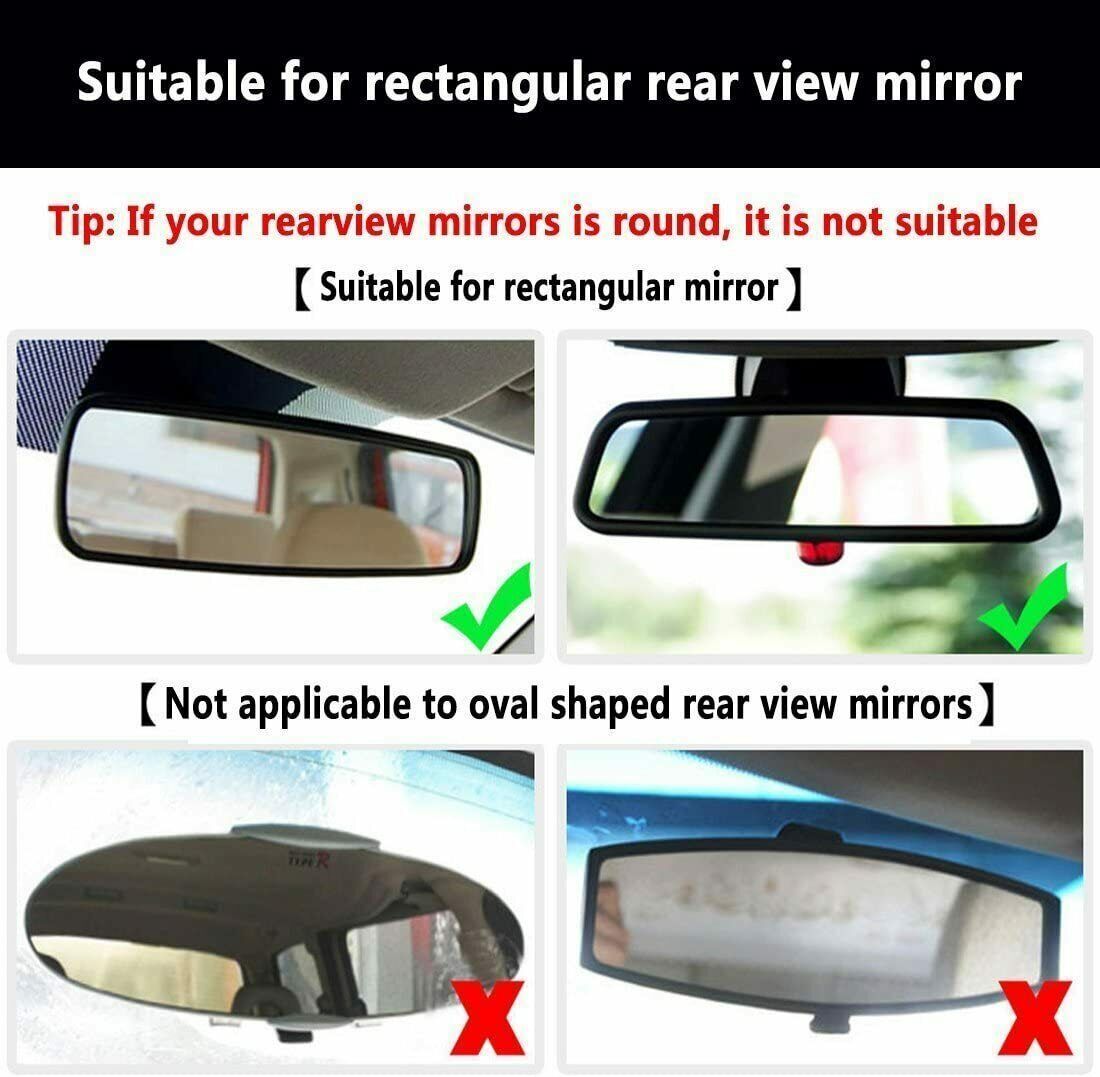 360° Car Rear View Mirror Mount Holder Stand for Apple iPhone Android Phone