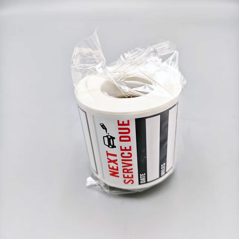 300X Oil Change Stickers Next Service Due Reminder Sticker Roll Window 2″ X 2″