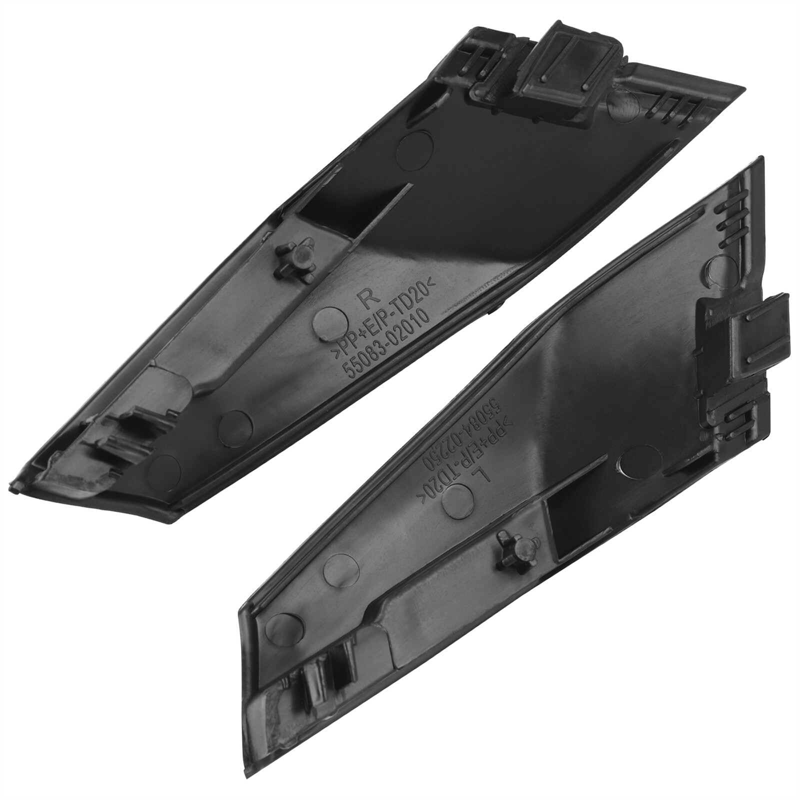 1 Pair Front Windshield Wiper Side Cowl Cover Trim For 2014-2019 Toyota Corolla