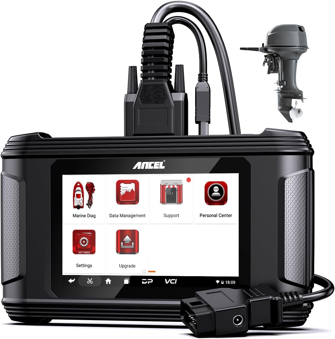 ANCEL MR500 Outboard Engine Marine Diagnostic Scanner For Mercury OBD Scan Tool