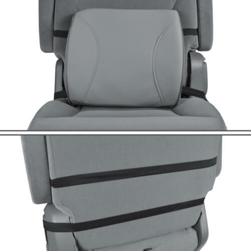 MT Memory Foam Lumbar Cushion Support Pillow Car Seat Home Office Chair Gray