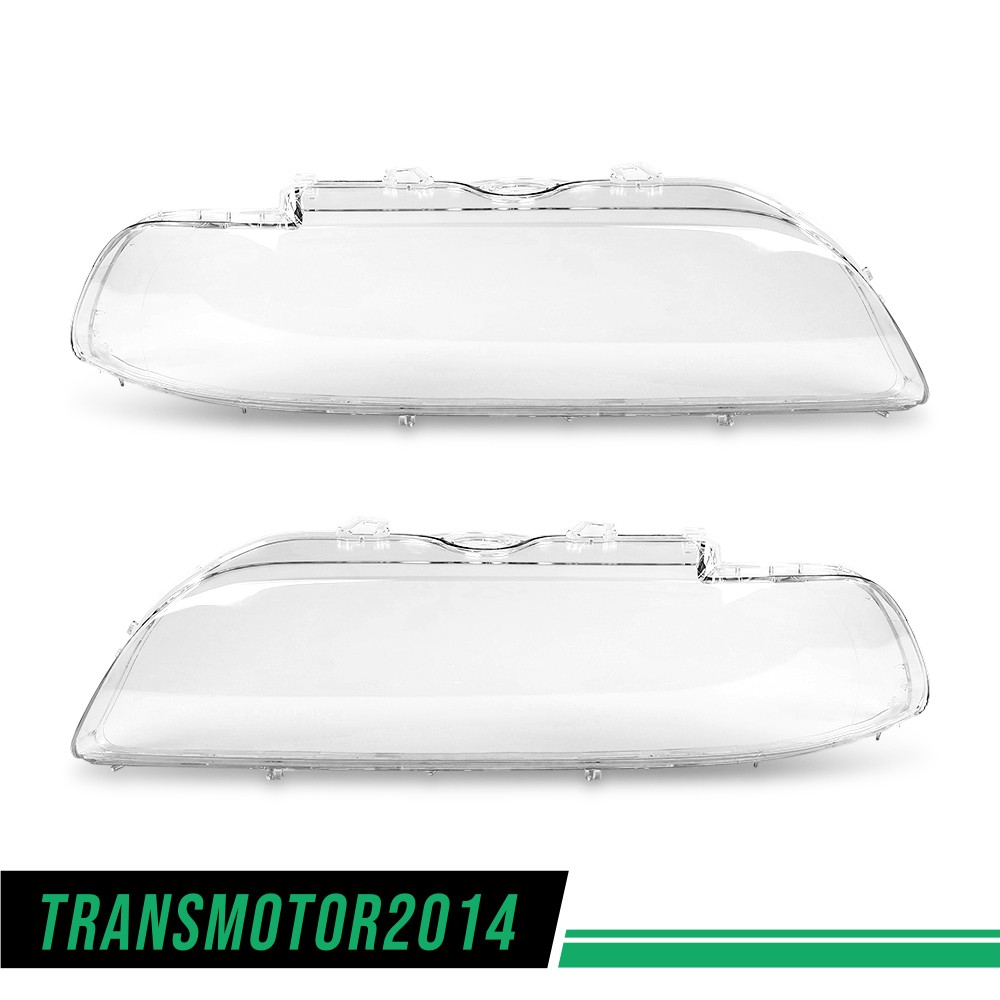 Fits 2000-2003 BMW 5 Series E39 Facelift Clear Headlight Lens Covers Left+Right