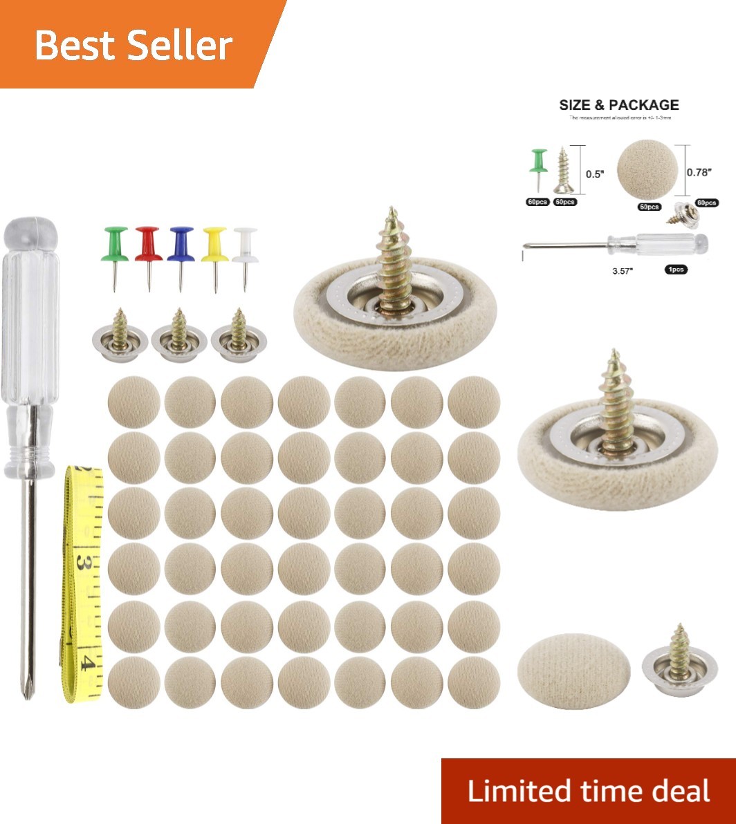 Durable 60-Piece Car Roof Repair Kit – Anti-Corrosion Rivets for All Interiors