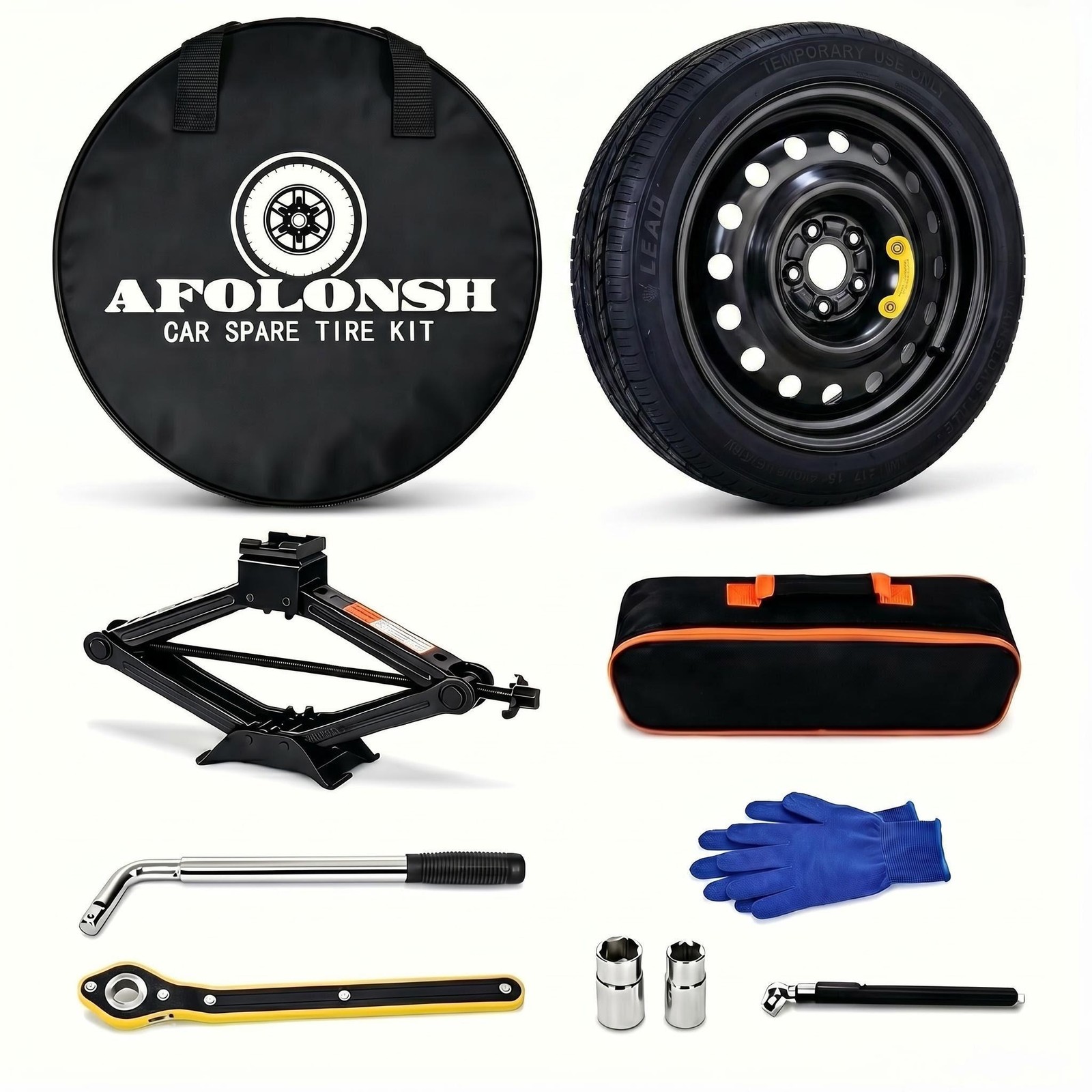 SPARE TIRE 145/85R18″ WITH JACK KIT FITS:2022-2026 Hyundai Tucson