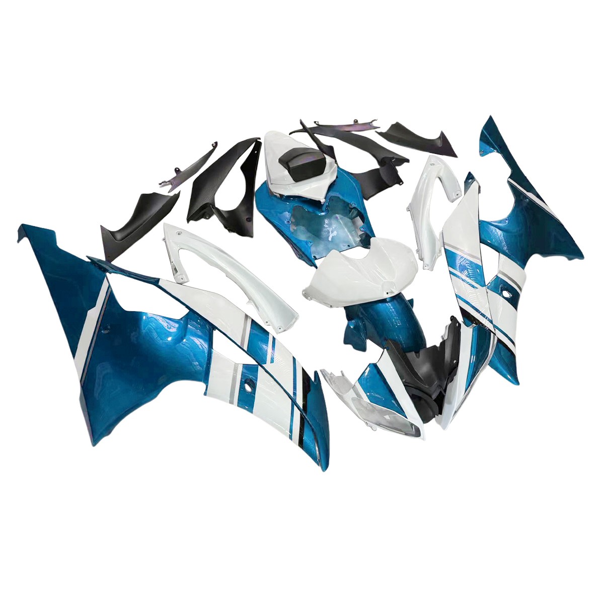 Bodywork Fairing Kit for YZF600 R6 2008-15 2016 ABS Plastic Fairings Blue White