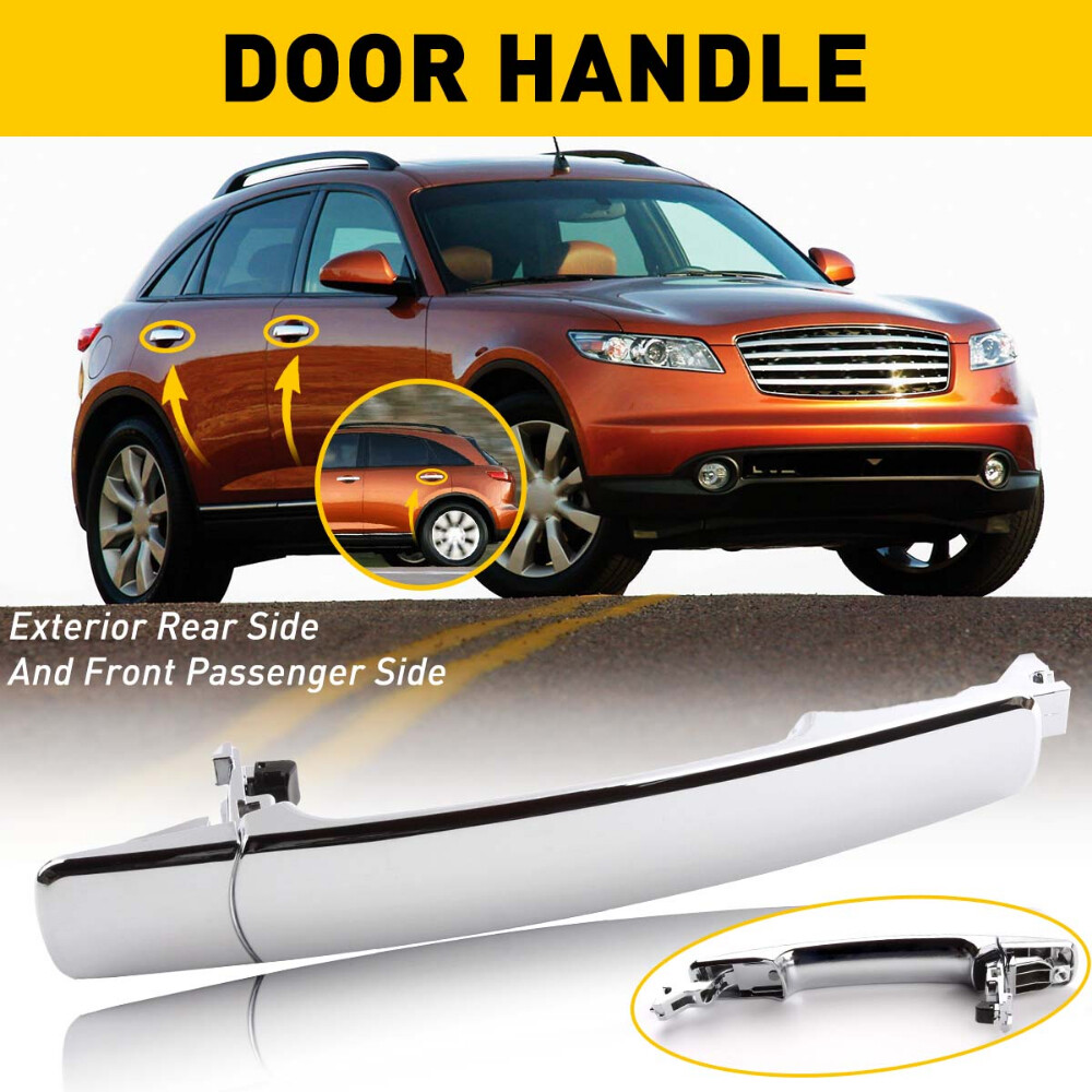 Front / Rear / Left / Driver Side Outside Chrome Door Handle for Nissan Infiniti