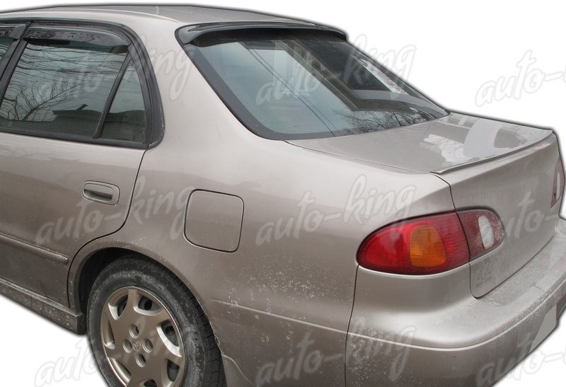 BLACK ABS PLASTIC REAR WINDOW ROOF VISOR SPOILER WING FIT 98-02 TOYOTA COROLLA