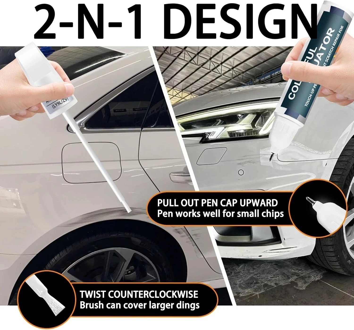 0.4 Fl Oz Mythos Black Metallic Touch-Up Paint for Audi – Quick-Dry Scratch Fix