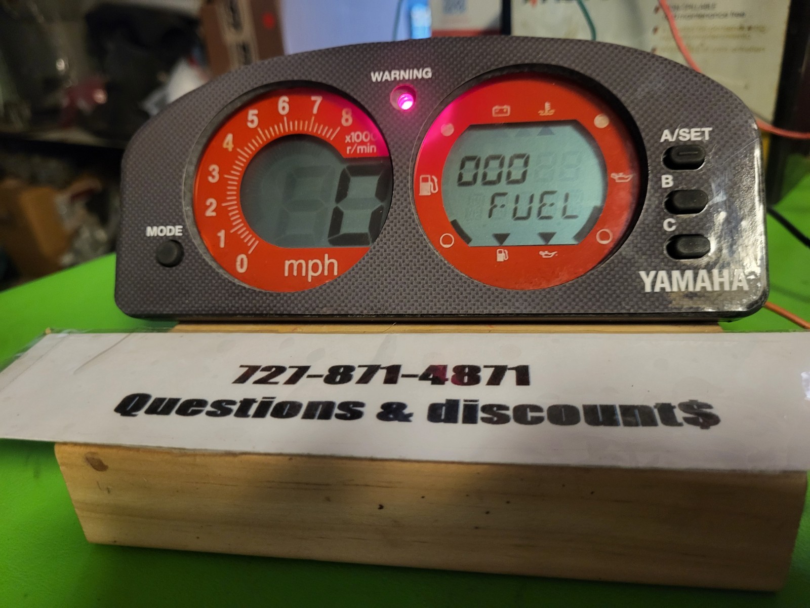Yamaha GP760/800 Meter Gauge Speedometer 000.0 Hrs.YES 0 Hour! 90 Days Warranty