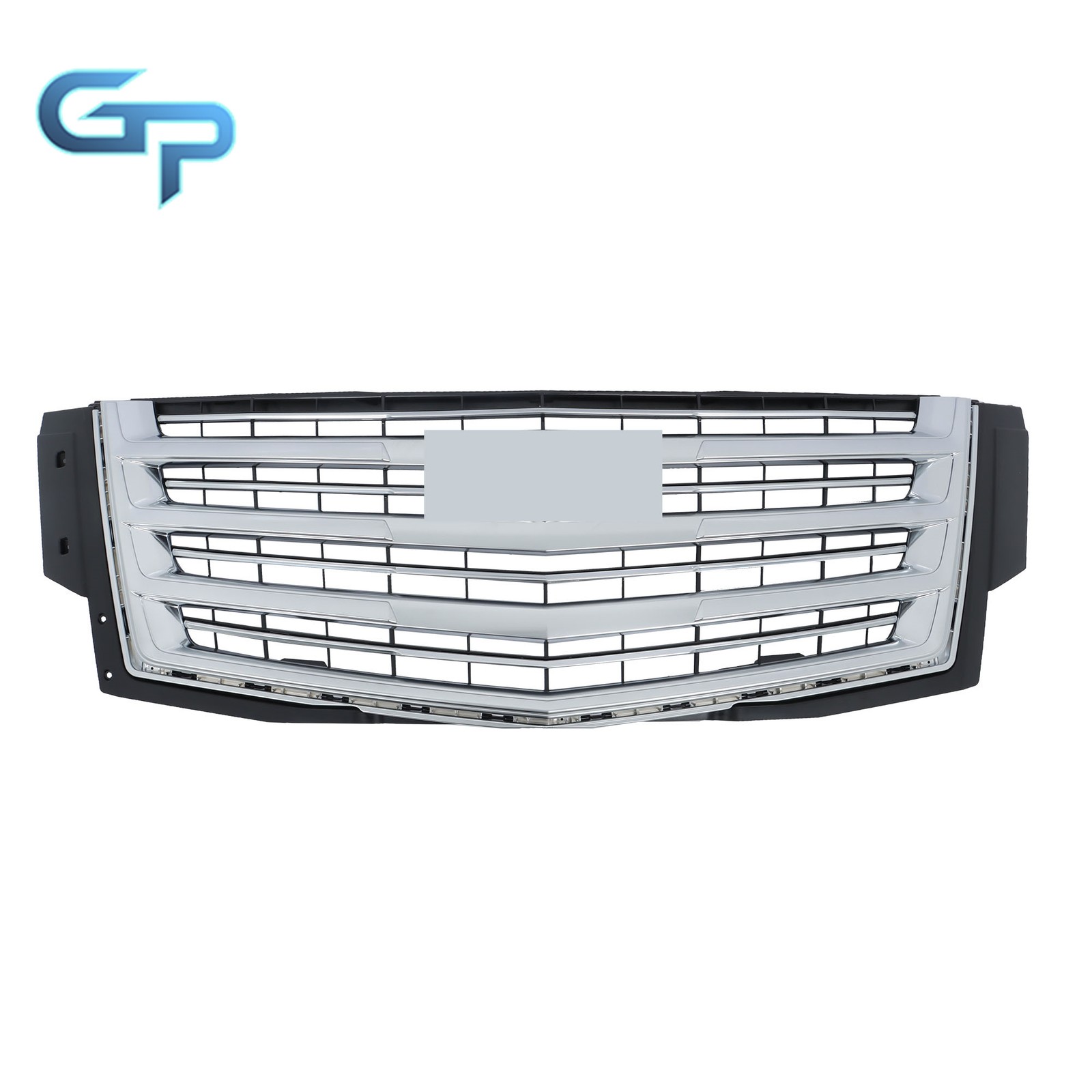Front Bumper Grille Without Camera Hole For Cadillac Escalade 15-20 Silvery Grey