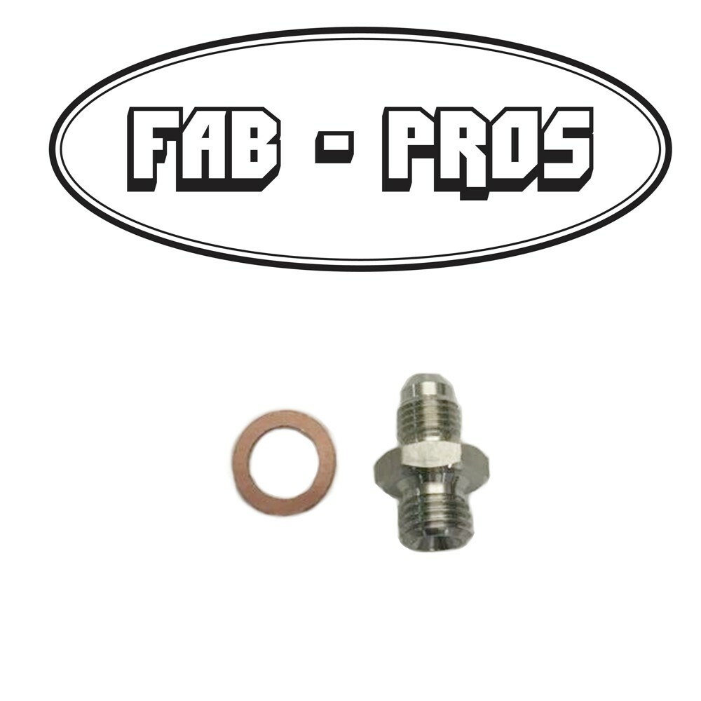 Oil Inlet Fitting Adapter for Turbo or Engine M10 x 1.25 (10mm x 1.25) -4 AN 4AN