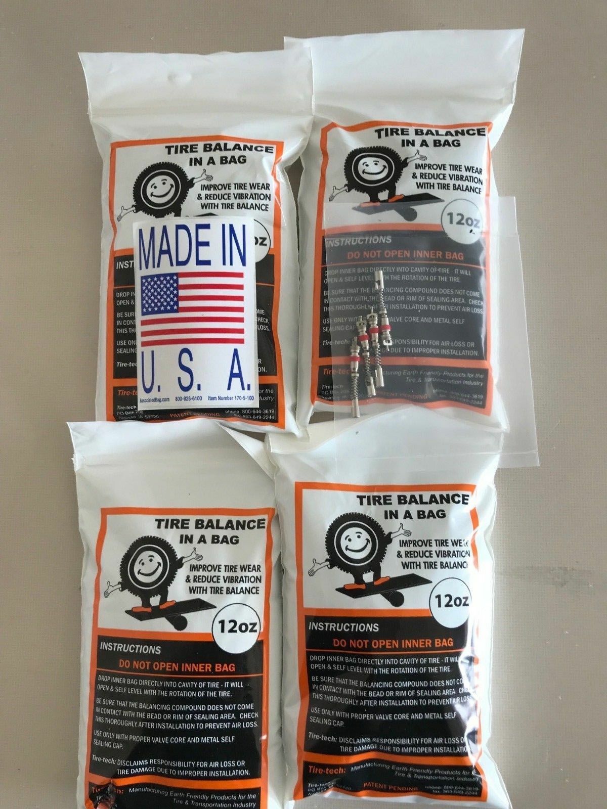 (4-12oz bags) 12oz tire balance beads MADE IN USA FREE SHIPPING