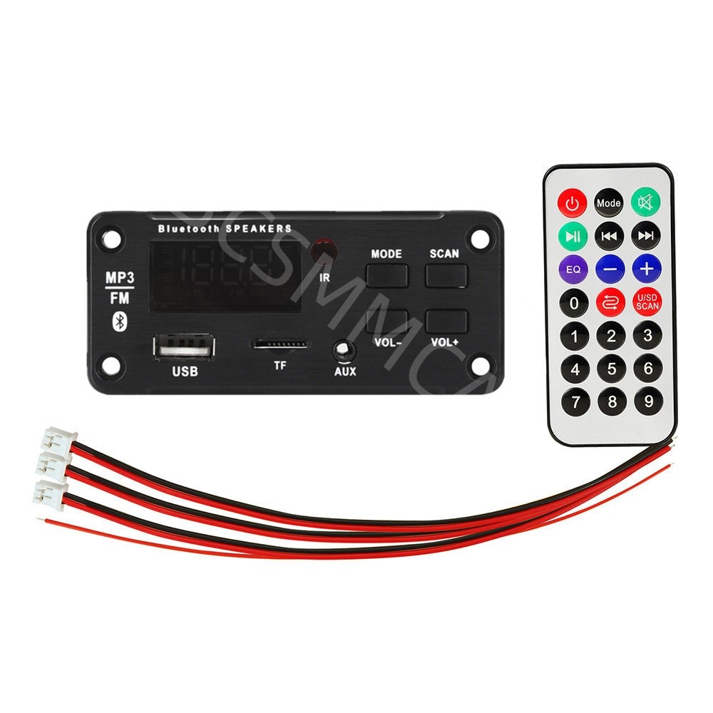 Bluetooth 5.0 Decoder Board Car MP3 Player Power Amplifier USB TF AUX FM Radio