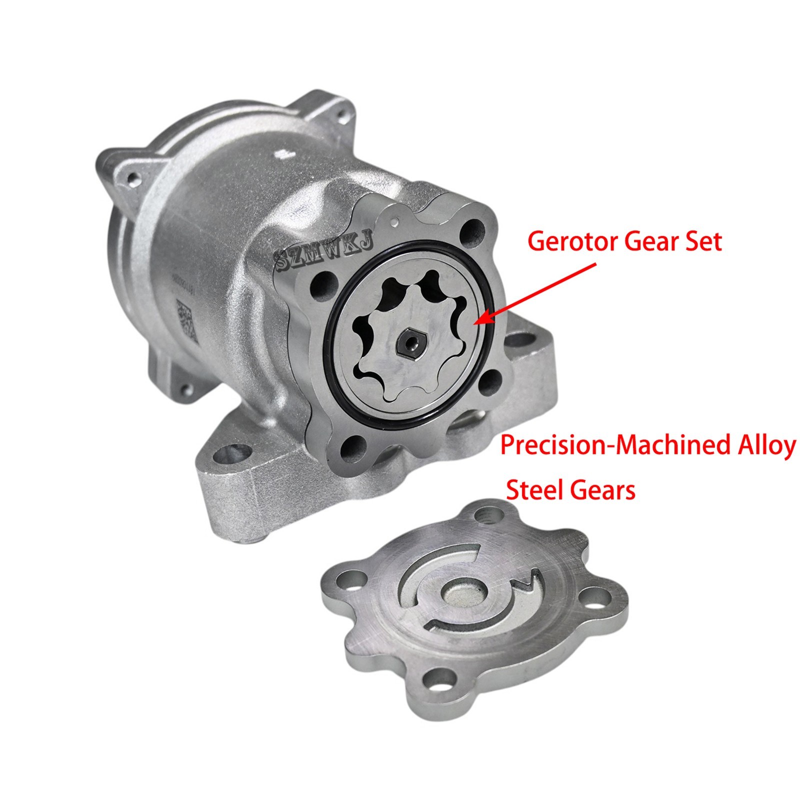 Brushless Motor Gerotor Pump DC 12V 15L/Min 2.5Mpa Low Noise High Power Oil Pump