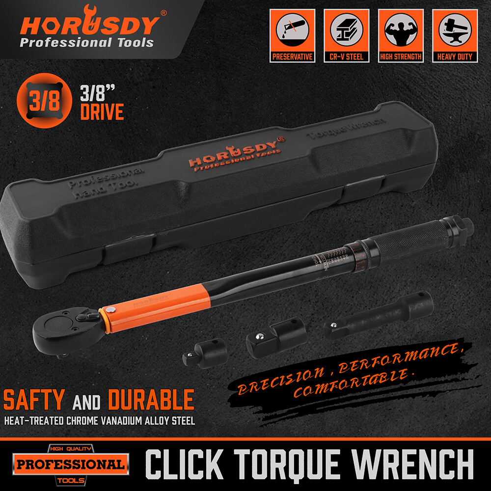 3/8″ Torque Wrench Snap Socket Professional Drive Click Ratcheting Father’s Day