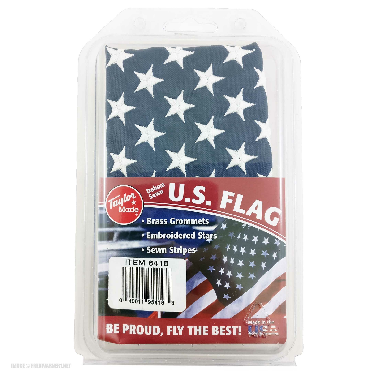 Taylor Made 8418 United States 50-Star Flag 12″ x 18″ Deluxe Sewn Marine Boat