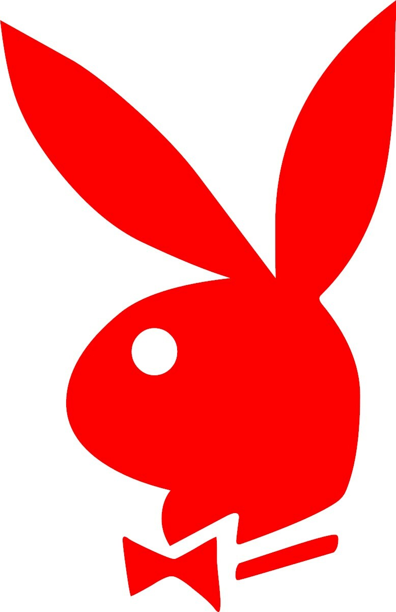 PlayBoy Bunny vinyl Decal Sticker Hugh Hefner 2.50″ x 4″ die cut