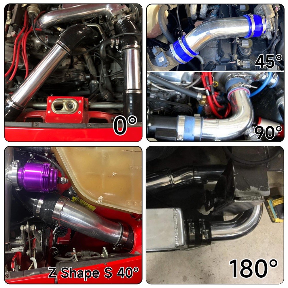 89mm 3.5″ inch Z Shape S Shape Aluminum Turbo Intercooler Pipe Piping Tubing