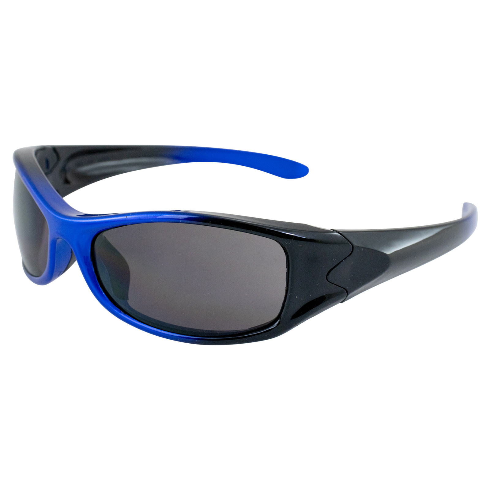 Wrap Around Sunglasses 100% UV400 Protection Two Tone Frame Smoke Lens