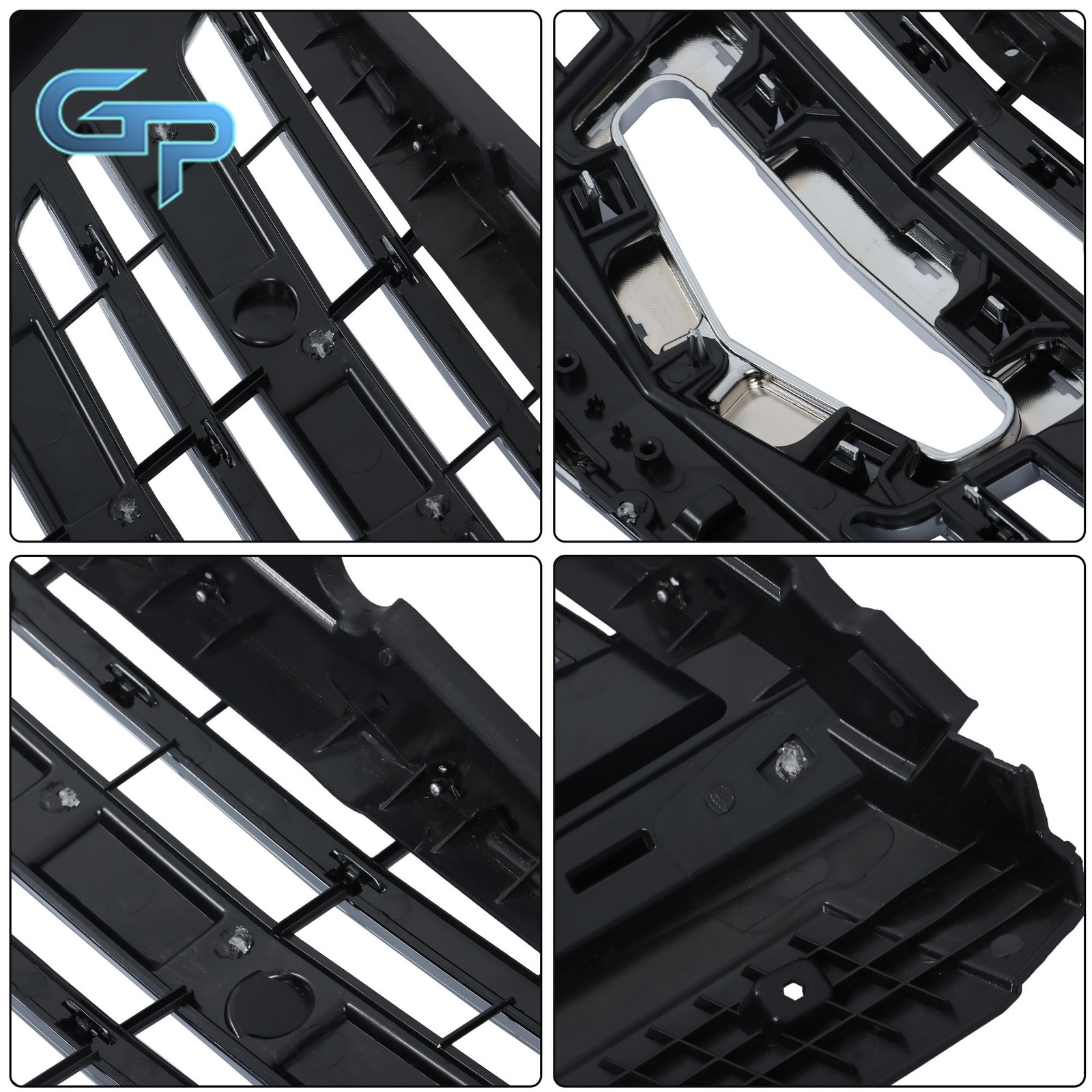 Front Bumper Grille Without Camera Hole For Cadillac Escalade 15-20 Silvery Grey