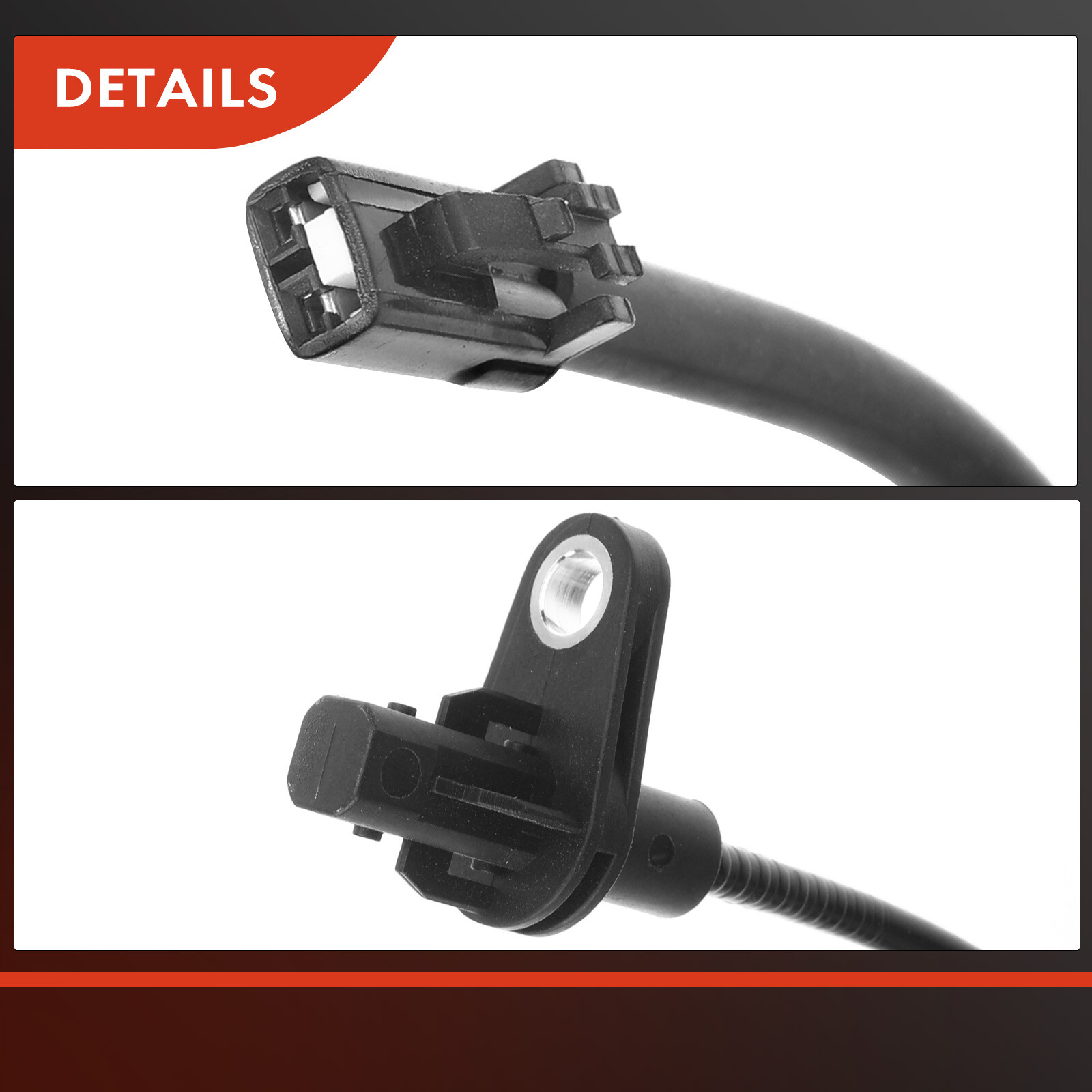 2x Front LH & RH ABS Wheel Speed Sensors for Hyundai Elantra 2012-2013 2015-2016