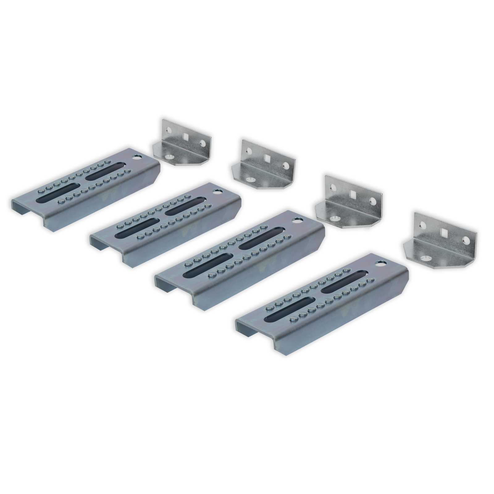4× 8″ Galvanized Swivel Top Bunk Bracket Adjustable Boat Trailer 3×3