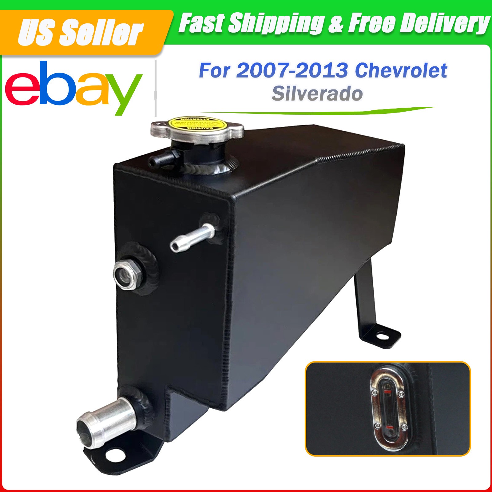 Aluminum Alloy For Chevy Silverado GMC Sierra 1500 Pickup Coolant Reservoir Tank