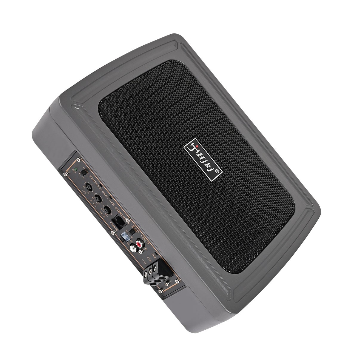 1200W Car Subwoofer Active Underseat Bass Box Audio Speaker Amplifier +Cables US