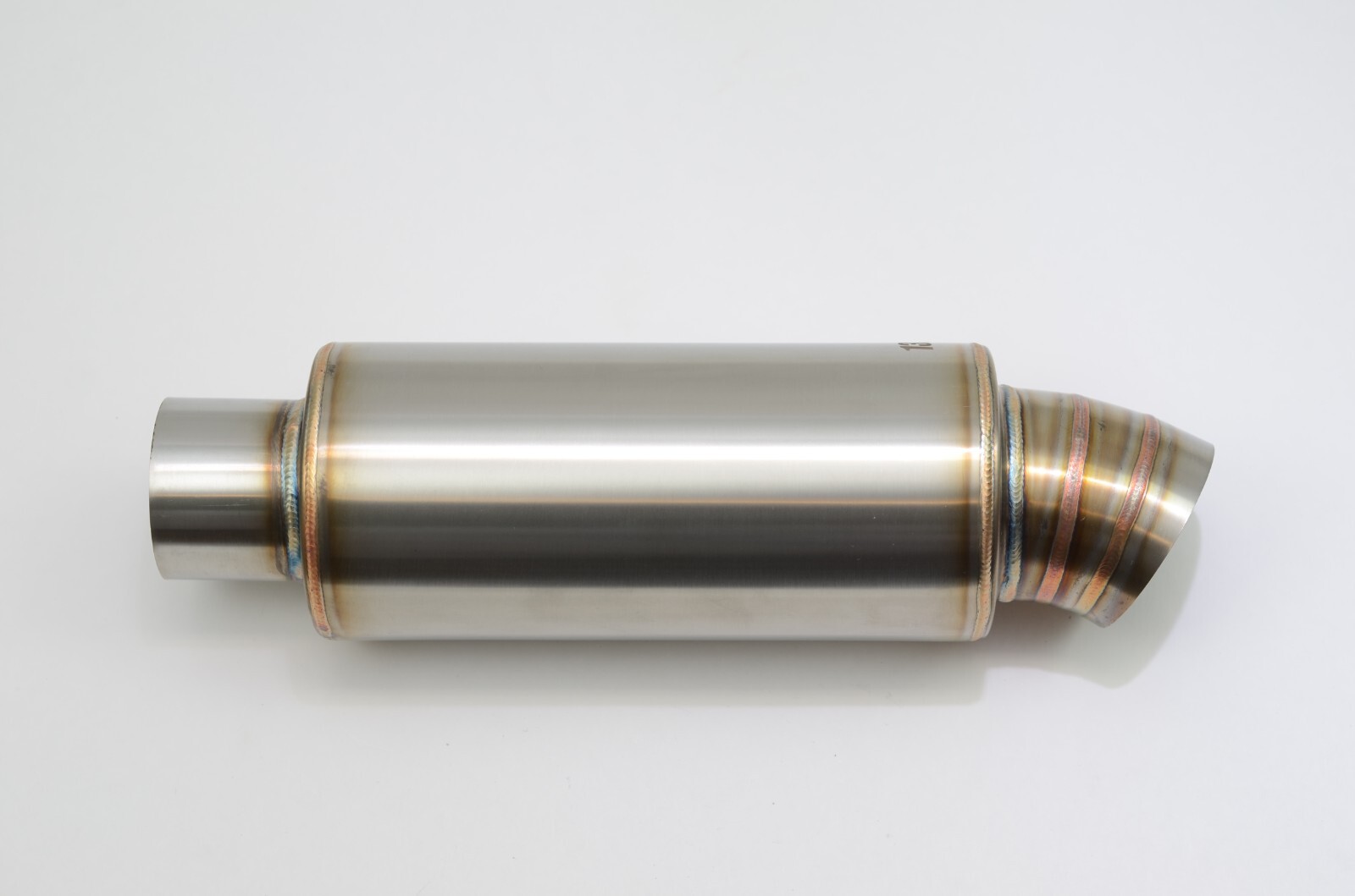 1320 Turn down dolphin muffler stainless steel universal 3″ inlet 3.5″ outlet