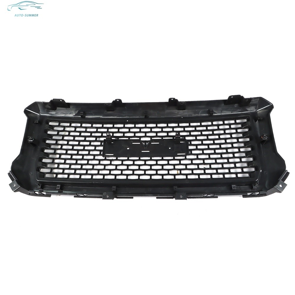 Polished Upper Center Grille Assembly Gloss Black For GMC Sierra 1500 14-2015
