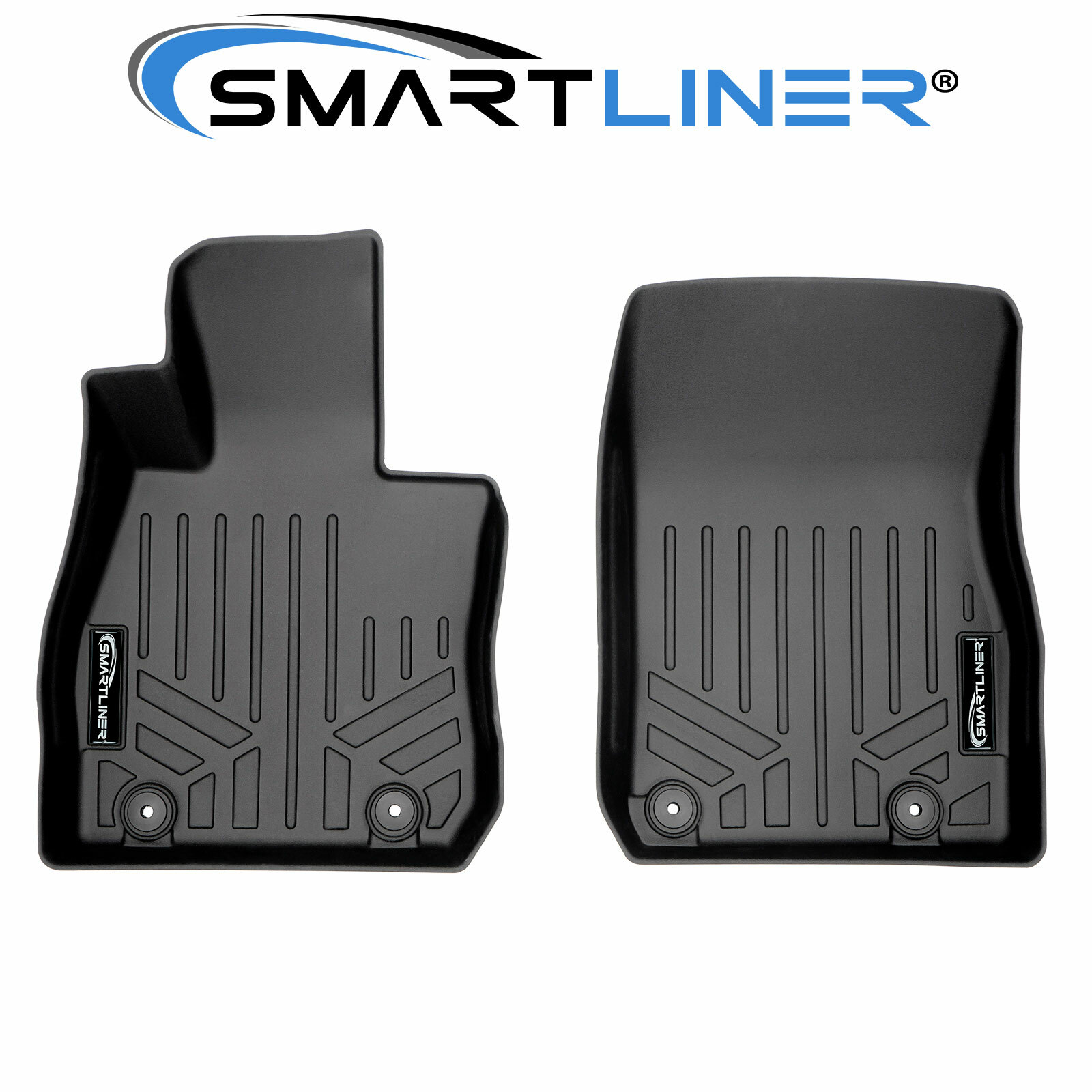 SMARTLINER Custom Fit Floor Mats Liners 1st Row Black for 2016-2024 Mazda CX-3