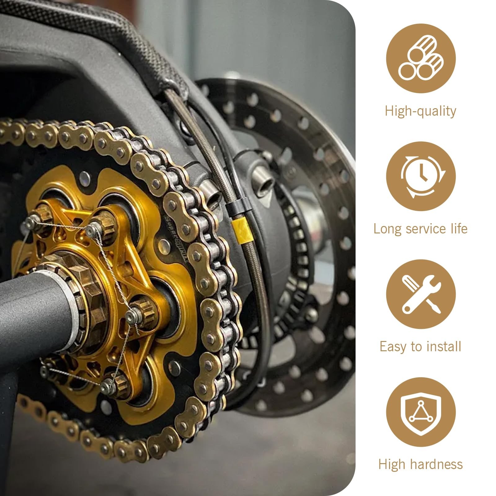 4 Pcs Downhill 520 Chain Master Link Metal Connecting Links Gold Bicycle
