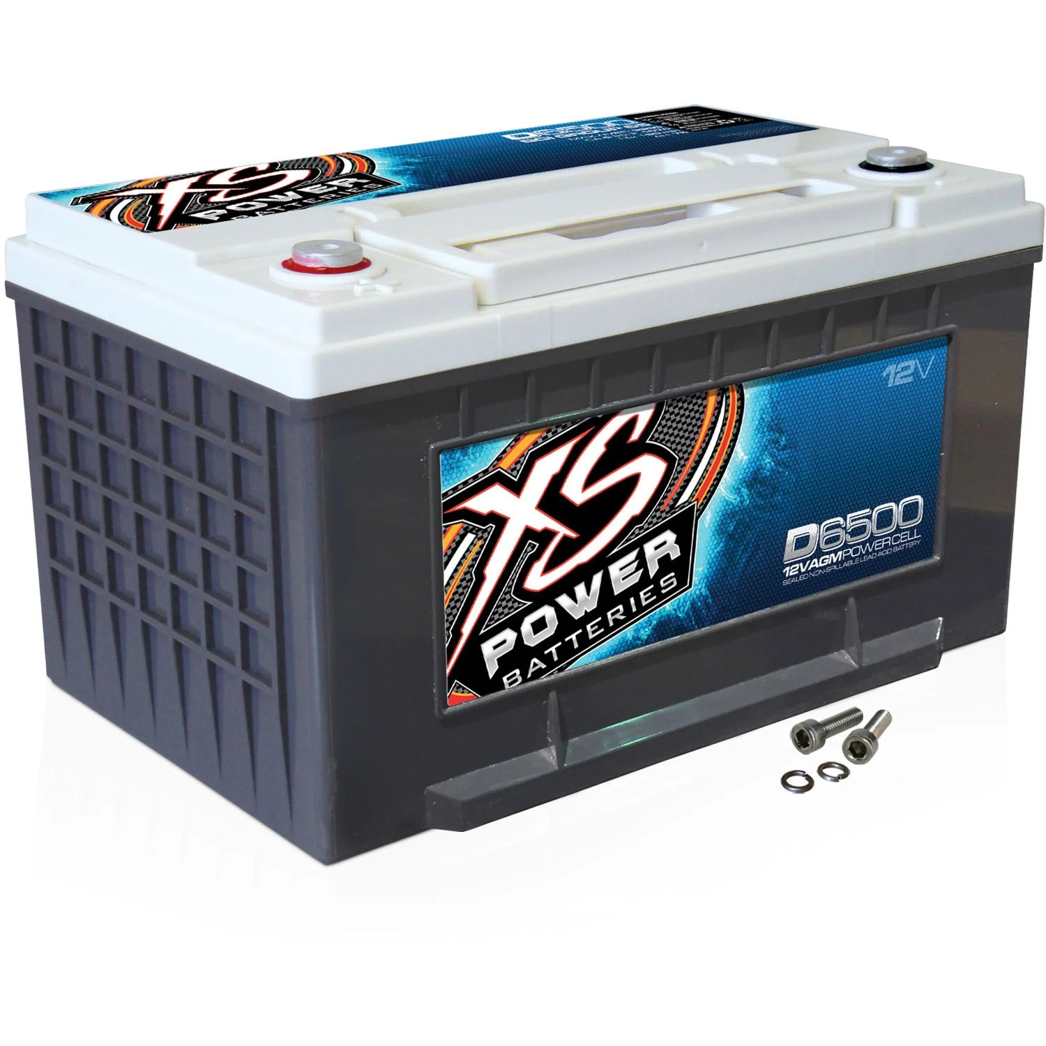 XS Power D6500 D-Series AGM Battery 12-Volt CA: 1070 Ah: 75 3000W / 4000W Max Am