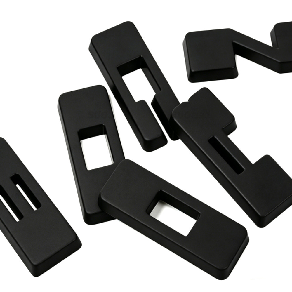 6Pcs ABS Tailgate Overlays Letters For 2021-26 Bronco Sport Emblem Matte Black